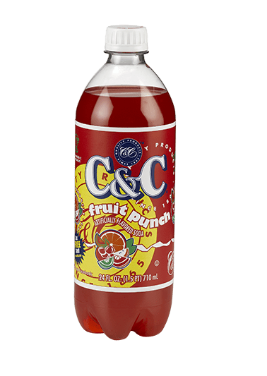 24 PACK C&C Soda Fruit Punch 710ml (USA)