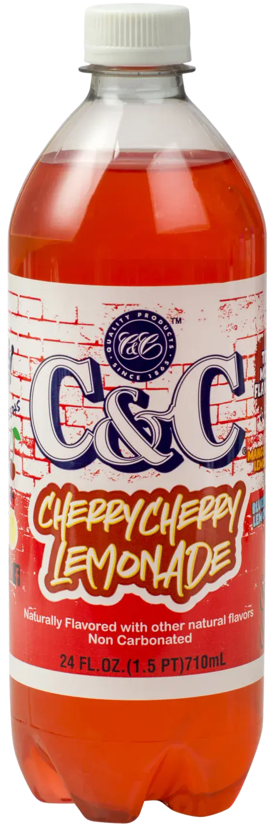 24 PACK C&C Cherry Cherry Lemonade Bottle 710ml (USA)