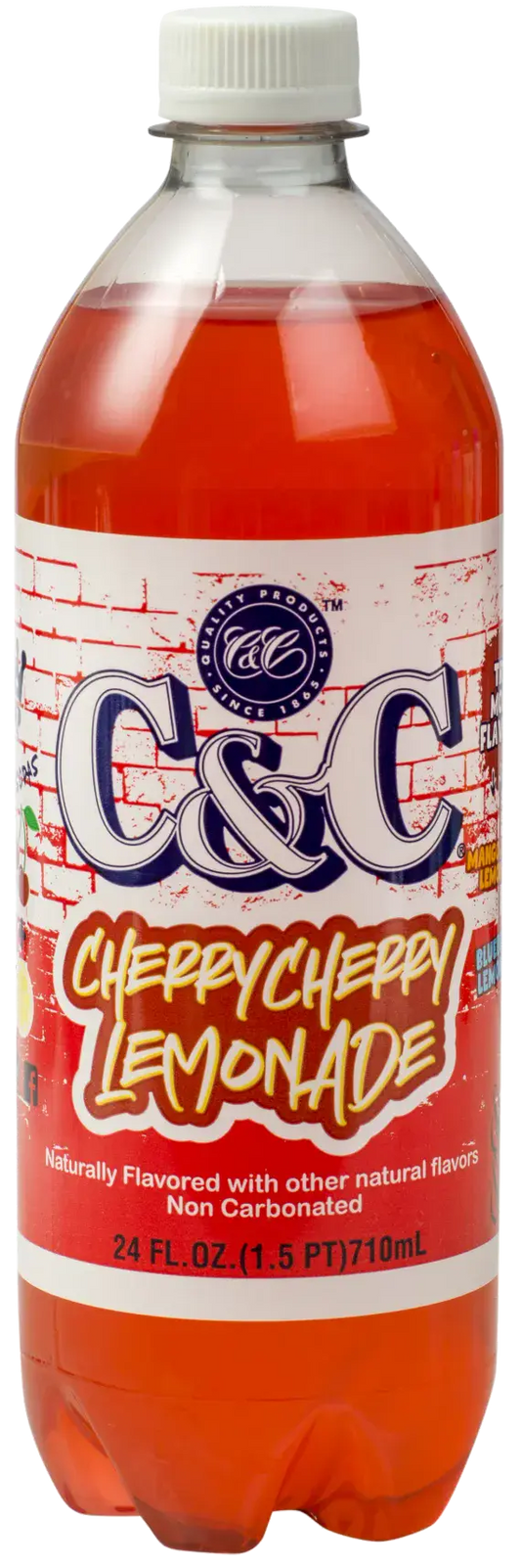 24 PACK C&C Cherry Cherry Lemonade Bottle 710ml (USA)